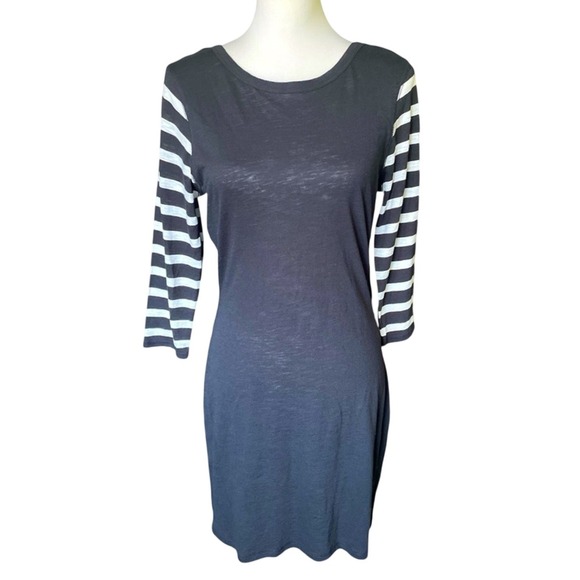 Express Dresses & Skirts - Express Two Chic Ways Reversible Neckline Black & White Striped Dress,Medium NEW